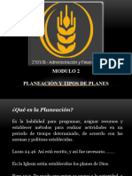 M2 Planeación y Tipos de Planes