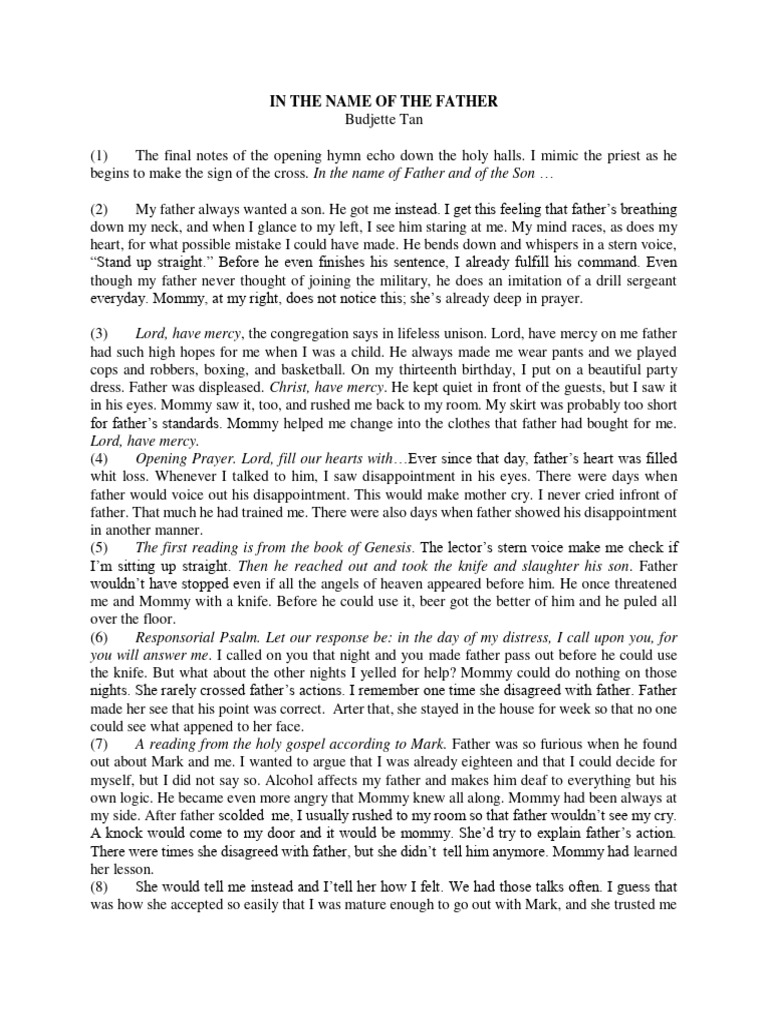 In-the-Name-of-the-Father XXX | PDF | Jesus | Mass (Liturgy)
