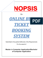 20 - Online Bus Reservation System-Synopsis