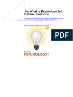 Instant Download Test Bank For What Is Psychology 3rd Edition Pastorino PDF Scribd