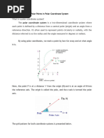 MODULE Graphing Polar Points in Polar Coordinate Sytem