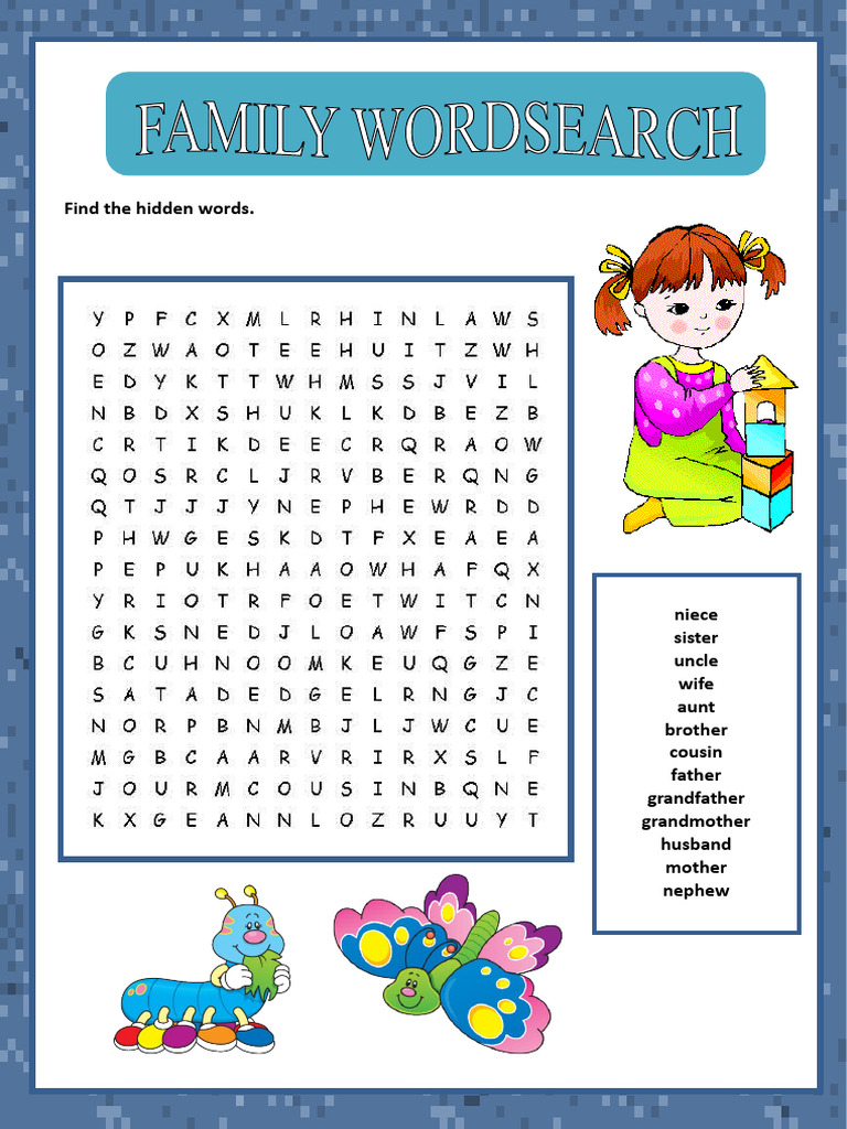 Family Wordsearch | PDF