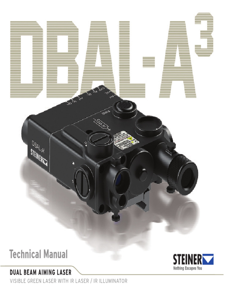 Opplanet Steiner Eoptics Dbal A3 Civilian Dual Beam Laser Aiming Laser ...