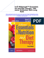 Instant Download Test Bank For Williams Essentials of Nutrition and Diet Therapy 10th Edition Eleanor Schlenker Sara Long Roth PDF Scribd