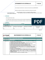 Procedimientos  mantenimiento de  cisterna