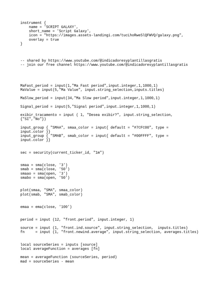 Script Galaxy for IQ Option Trading | PDF