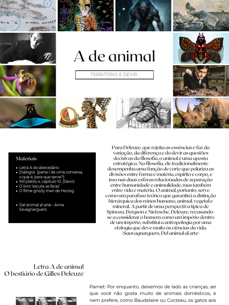 Devir Animal e Filosofia Deleuziana | PDF | Cães | Gatos