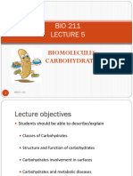 Bio211 L5 Carbohydrates