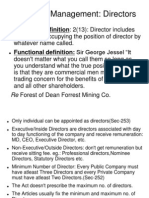 Company Management: Directors: Statutory Definition: 2 (13) : Director Includes
