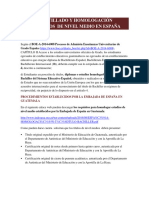 Apostillado y Homologación de Título de Nivel Medio en España 1