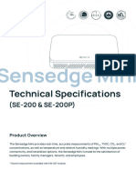 Sensedge Mini Technical Specifications - 2021