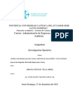 Taller de Modelo de Programación Lineal-Metodo de Transportes Costo Minimo