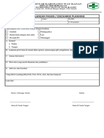 Form Pemulangan Discharge Planning Ep 1