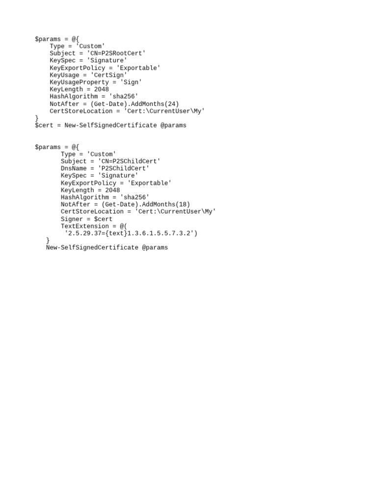VPN Certificate PDF