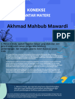 Akhmad Mahbub Mawardi Koneksi Antar Materi