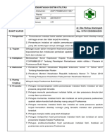 SOP Pemantauan Sistim Utilitas