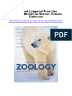 Instant Download Test Bank Integrated Principles Zoology 14th Edition Hickman Roberts Eisenhour PDF Scribd