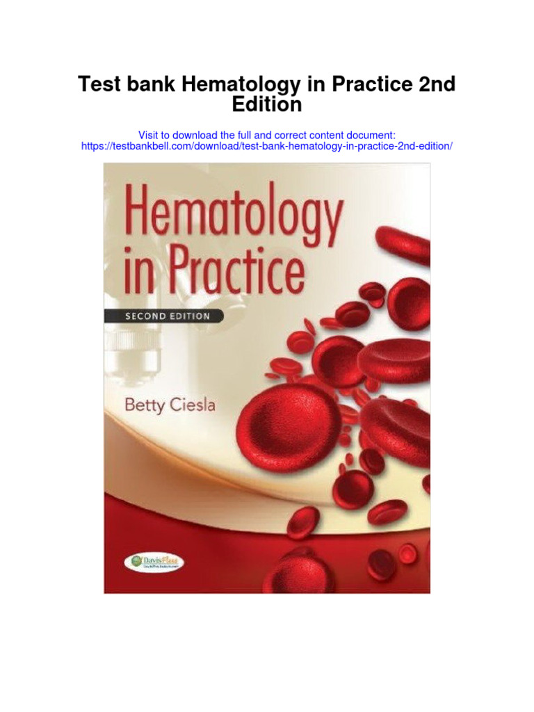 Instant Download Test Bank Hematology in Practice 2nd Edition PDF ...