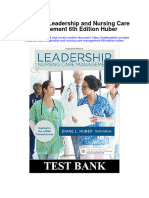 Instant Download Test Bank Leadership and Nursing Care Management 6th Edition Huber PDF Scribd
