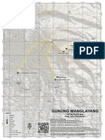 Peta Jalur Pendakian Gunung Manglayang
