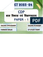 CDP Ctet 2023-2024 BY Sachin Sir