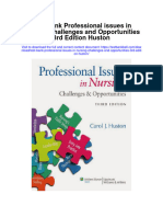 Instant Download Test Bank Professional Issues in Nursing Challenges and Opportunities 3rd Edition Huston PDF Scribd