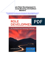 Instant Download Test Bank Role Development in Professional Nursing 3rd Edition Masters PDF Scribd