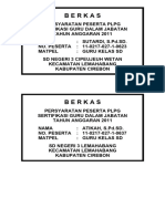 Cover Berkas PLPG