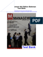 Instant download m Management 4th Edition Bateman Test Bank pdf full chapter