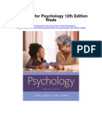 Instant download Test Bank for Psychology 12th Edition Wade pdf full