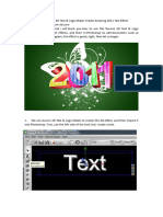 How To Make A 3D Text and Export To PhotoShop