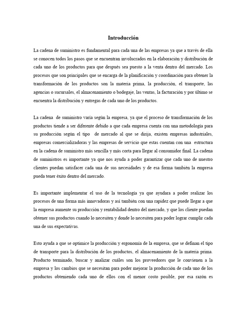 Optimización de la Cadena de Suministro | PDF | Business | Inventario