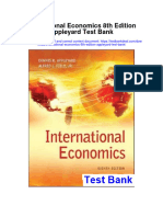 Instant Download International Economics 8th Edition Appleyard Test Bank PDF Full Chapter
