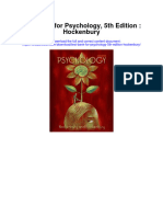 Instant Download Test Bank For Psychology 5th Edition Hockenbury PDF Full