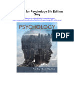 Instant Download Test Bank For Psychology 8th Edition Gray PDF Full