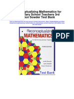 Instant Download Reconceptualizing Mathematics For Elementary School Teachers 3rd Edition Sowder Test Bank PDF Full Chapter