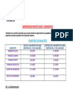 COMUNICADO INFORMACION INCREMENTO EXPENSAS COMUNES A PARTRI DEL 1 DE MAYO 2023