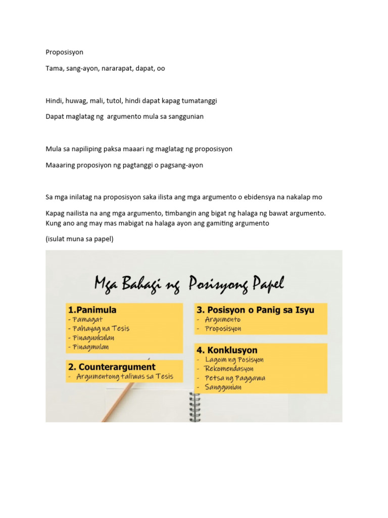 Proposisyon | PDF