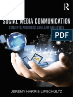 Jeremy Harris Lipschultz - Social Media Communication - Concepts, Practices, Data, Law and Ethics