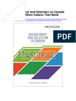 Instant Download Recruitment and Selection in Canada 7th Edition Catano Test Bank PDF Full Chapter