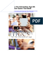 Instant Download Ethics For The Information Age 6th Edition Quinn Test Bank PDF Full Chapter