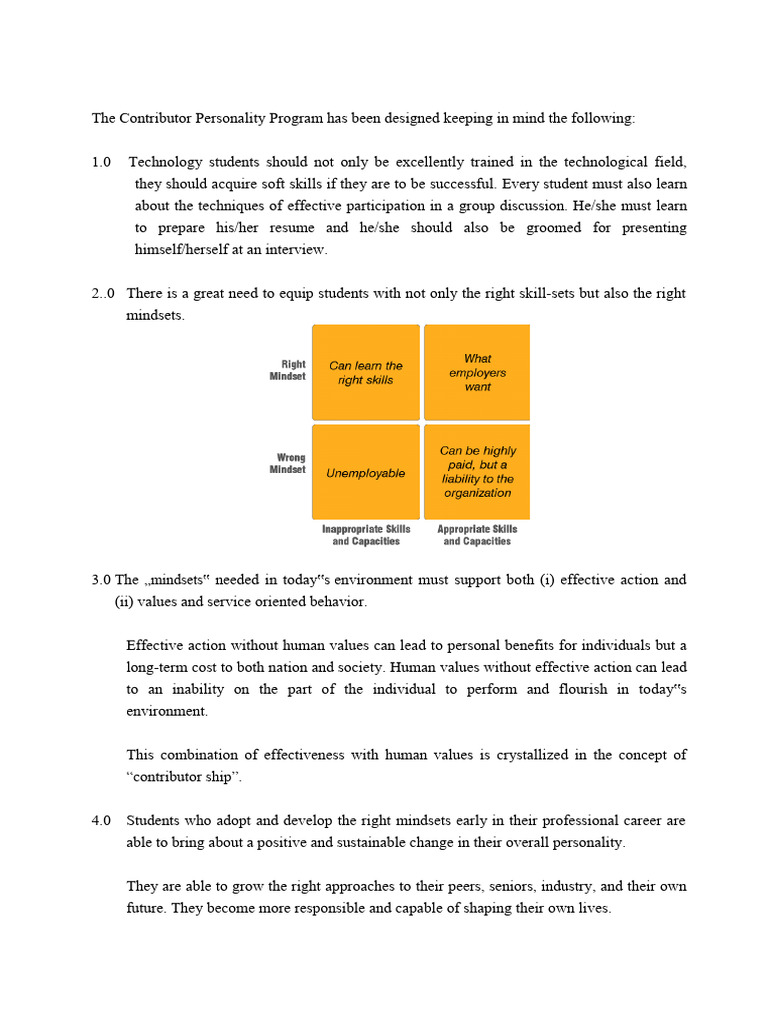 Contributor Personality Development2 | PDF | Self | Sympathy