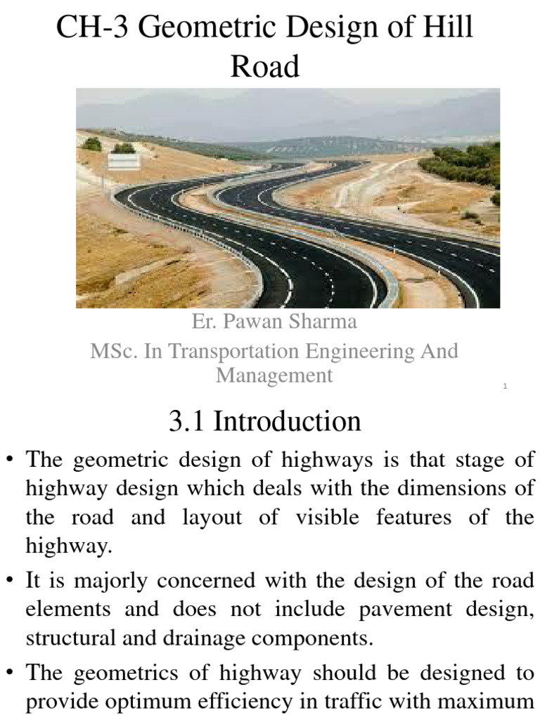 Ch 3 geometric design of highways pdf road traffic