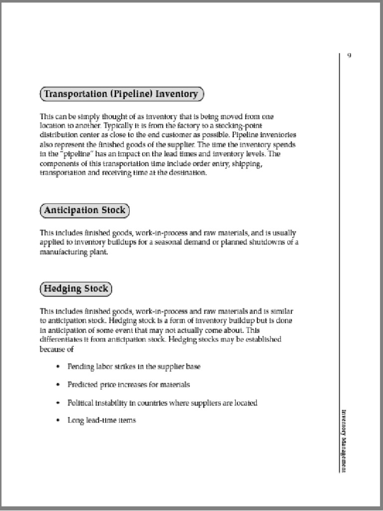 Basics of inventory management pdf