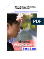 Abnormal Psychology 15th Edition Butcher Test Bank