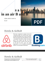 Staying in A Hotel Versus in An Airbnb