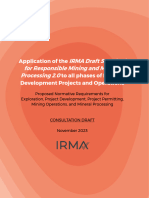 IRMA Draft Standard 2.0 Proposed Normative Requirements Consultation Draft