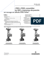 Posicionadores 3582 y 3582i, Convertidor Electroneumático 582i y Transmisor de Posición de Vástago de Válvula 3583 Fisher