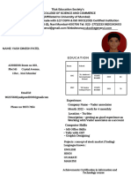 Yash Patel Resume