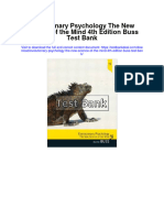 Instant Download Evolutionary Psychology The New Science of The Mind 4th Edition Buss Test Bank PDF Full Chapter